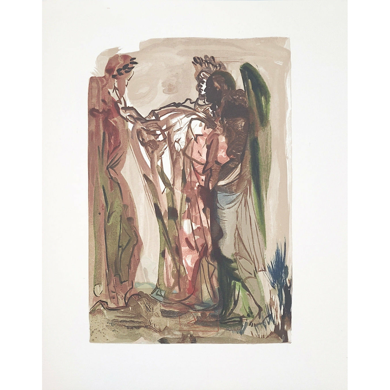 Salvador Dali, Original Wood Engraving, "The Proud Ones"