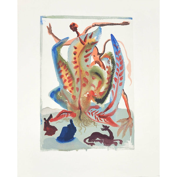Salvador Dali, Original Wood Engraving, "The Gluttony"