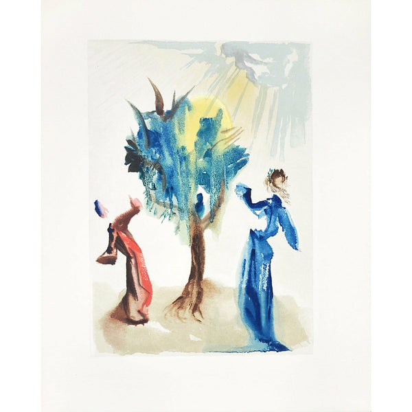 Salvador Dali, Original Wood Engraving, "The Tree of Penitence"