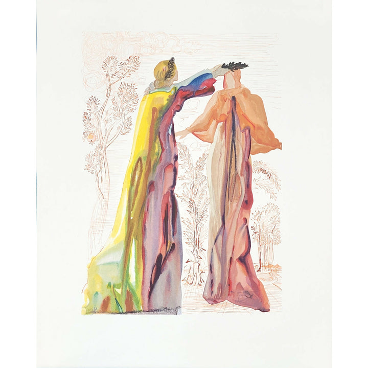 Salvador Dali, Original Wood Engraving, "The Last Words of Virgil"