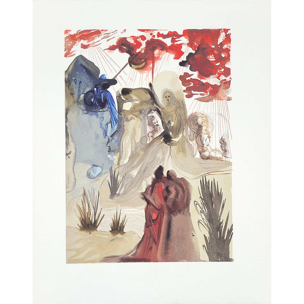 Salvador Dali, Original Wood Engraving, "The Divine Forest"