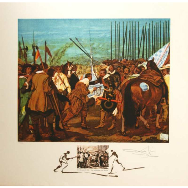 Salvador Dali, Original Lithograph, "Velasquez - Le Reddition de Breda"