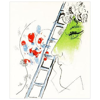 Marc Chagall Original Lithogaph, "The Ladder"