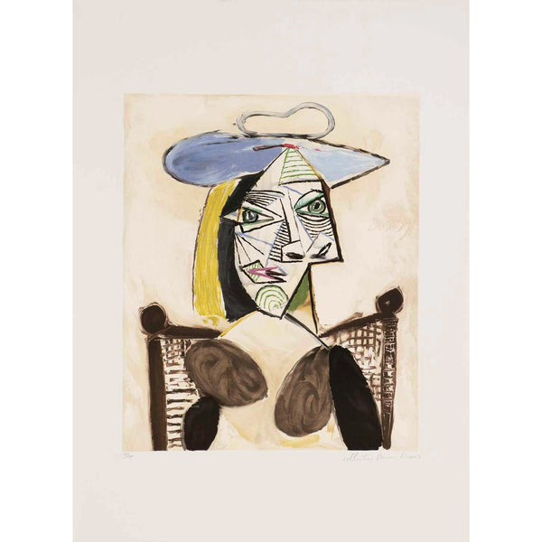 Pablo Picasso, Lithograph, "Femme au fauteuil canne" from the Marina Picasso Collection