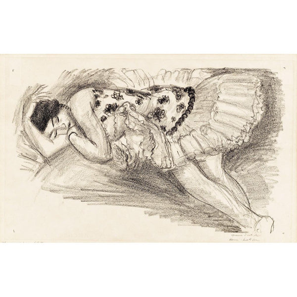 Henri Matisse, Original Lithograph, "Danseuse endormie au divan" from 'Dix Danseuses' suite