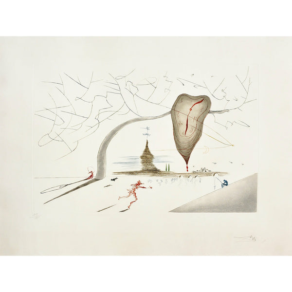 Salvador Dali, Original Engraving, "Memorabilia" (Le Guerrier)