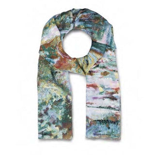 Monet Bridge and Water Lilies Scarf