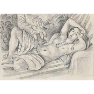 Henri Matisse, Original Lithograph, "Odalisque au magnolia"
