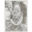 Pablo Picasso, Original Etching, "Portrait-charge d'un personnage, en larmes"