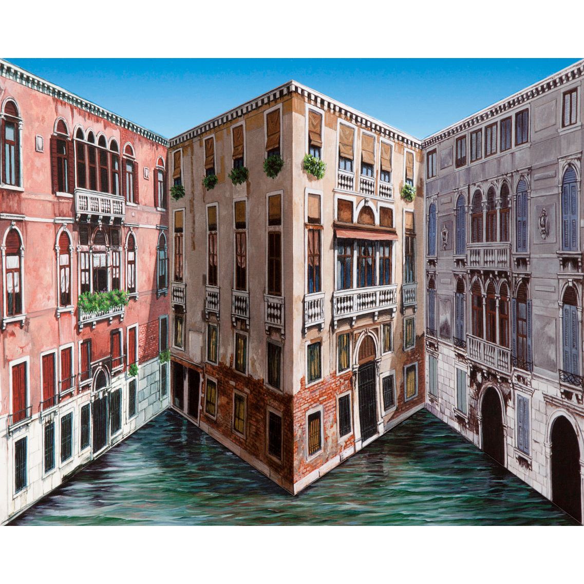 Patrick Hughes, Corner - Reverspective