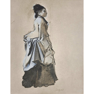 Edgar Degas Collotype, "Jeune femme en costume de ville"