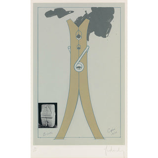 Claes Oldenburg, Original Silkscreen, "Clothespin"
