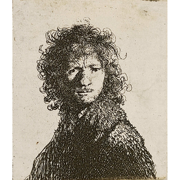 Rembrandt, Self Portrait, Frowning: Bust