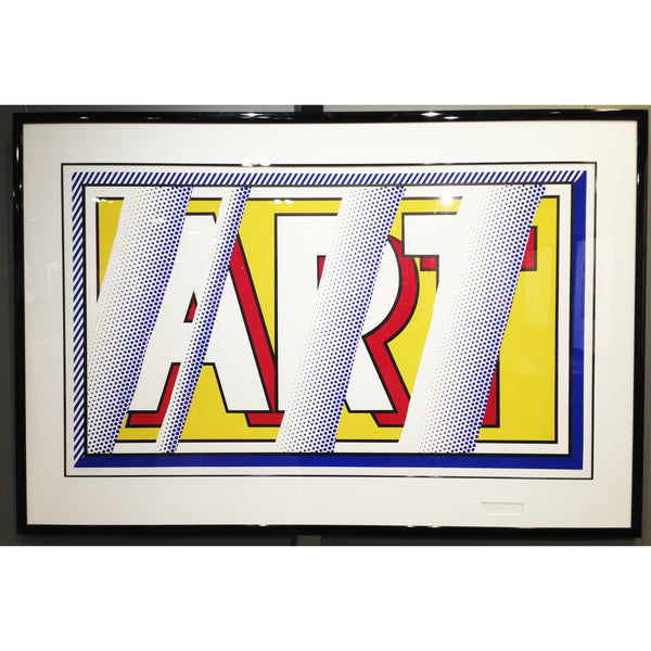 Roy Lichtenstein, Original Silkscreen, "Reflections: ART"