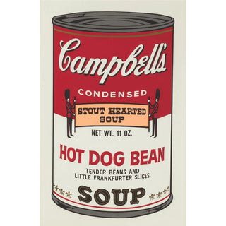 Andy Warhol, Campbell's Soup Cans, Hot Dog Bean (after Warhol by Sunday B. Morning)