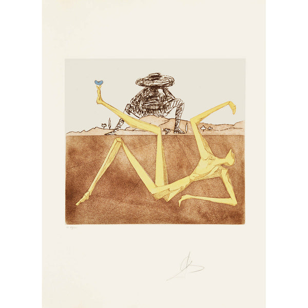 Salvador Dali, Original Etching, "The Heart of Madness"