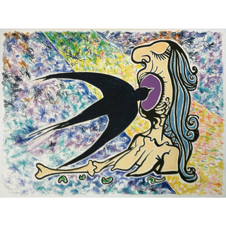 Salvador Dali, Original Lithograph, "L’hirondelle (The Swallow)"