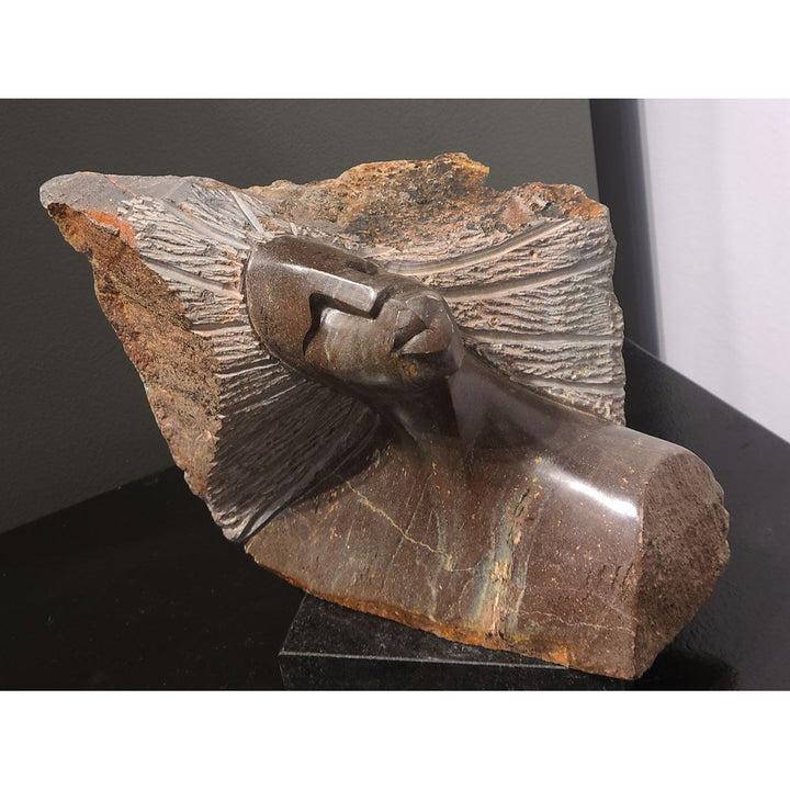Patrick Sephani, Stone Sculpture, "Thinker"