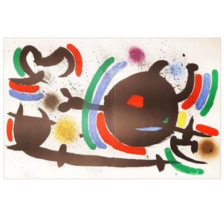 Joan Miro Original Lithogaph, "Untitled" - 1972