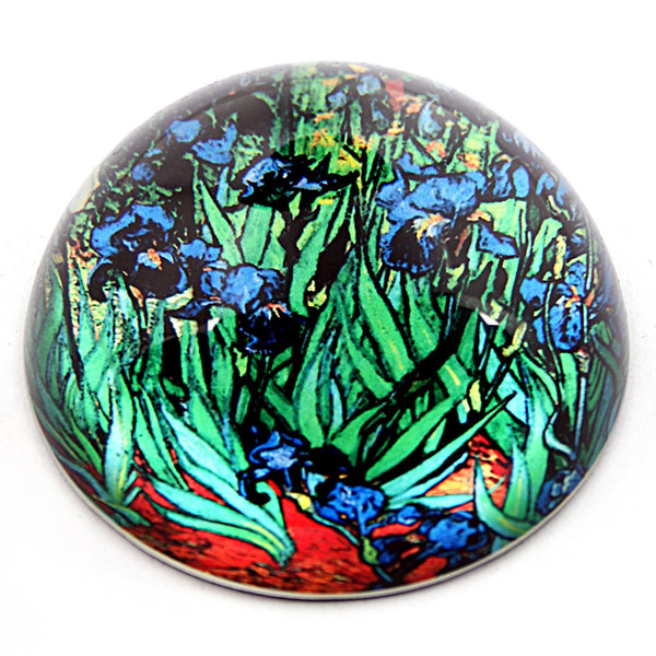Glass Paperweight - Van Gogh, Irises