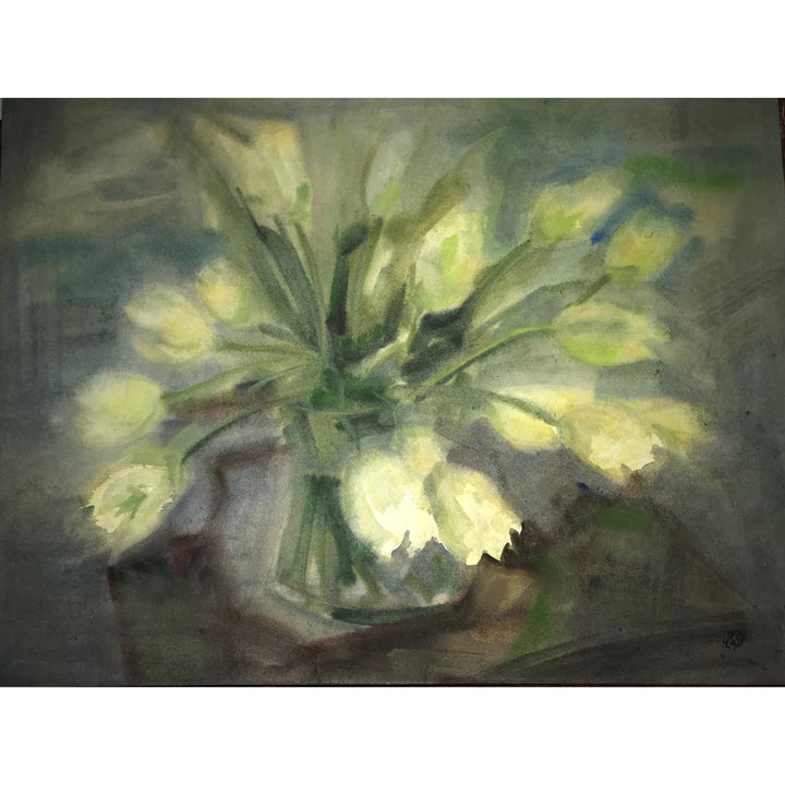 Yury Konyshev, Still Life with Tulips