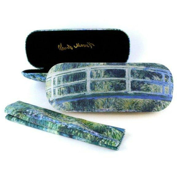 Spectacle case with lens cloth, Japanese Bridge, Monet