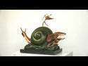 Salvador Dali, Bronze Sculpture, "Snail and the Angel"